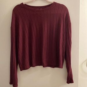 BP maroon crop sweater XS